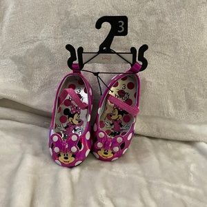Minnie Mouse baby ballet shoes